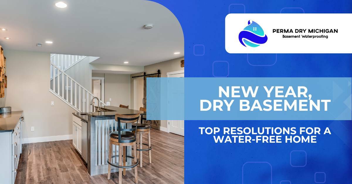 Nice basement. Blog Post: New Year, Dry Basement: Top Resolutions for a Water-Free Home. Perma Dry Michigan.