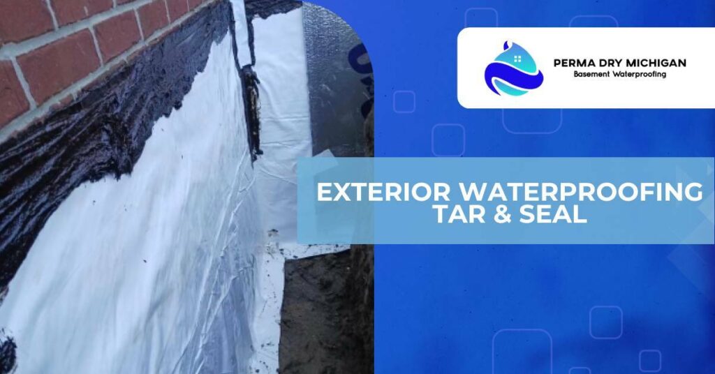 exterior waterproofing tar and seal