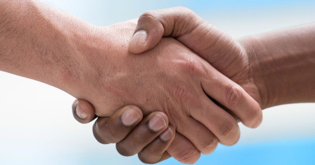 A firm handshake